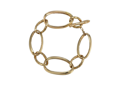 Gold Plated Toggle Bracelet